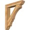 Ekena Millwork Balboa Slat Rough Sawn Bracket w/ Offset Brace, Western Red Cedar, 8"W x 42"D x 48"H BKT0806X42X48BOA06RWR - alternate 1